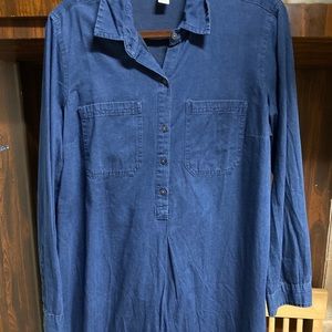 Old navy denim long shirt